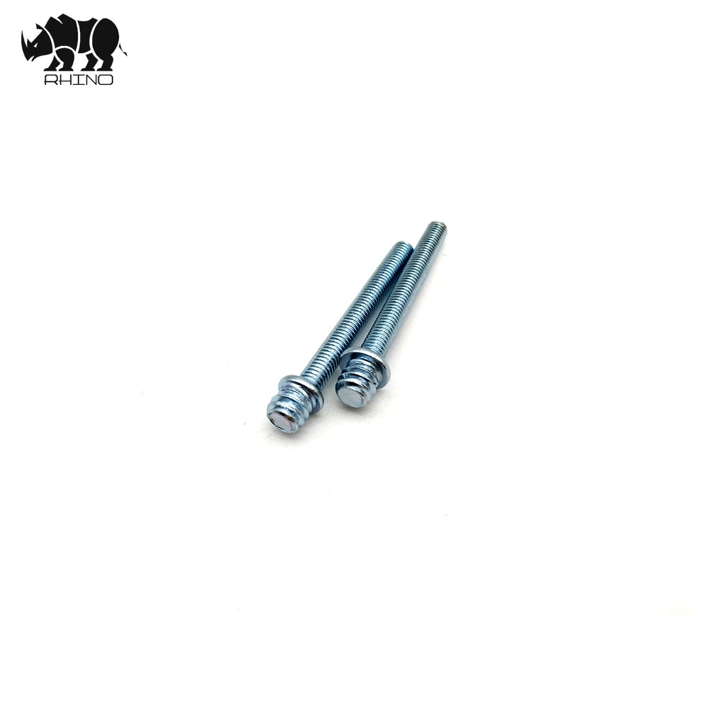 Carbon Steel Double Ended Thread Headless Screw Bolt Double Ended Hanger Bolt