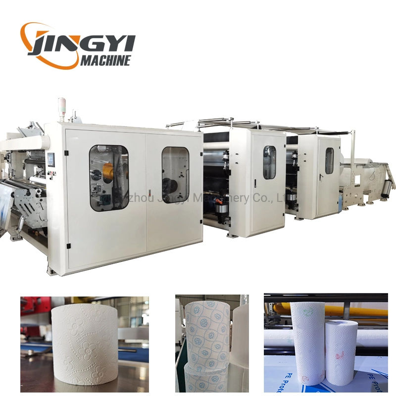 Fully Automatic Color Glue Lamination Toilet Tissue Paper Converting Machine