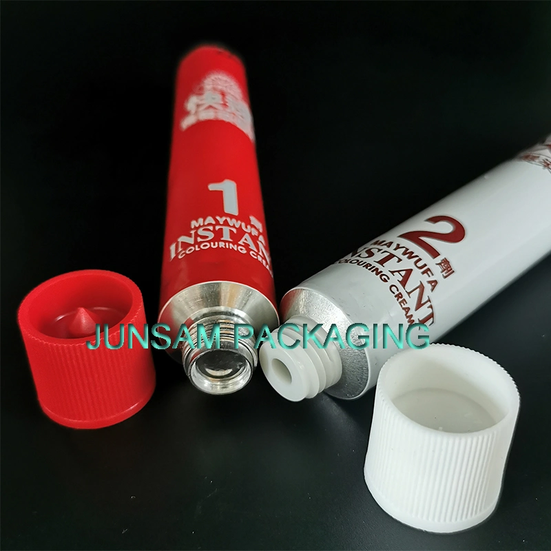 2020 Hottest Aluminum Tube Metal Thin Wall Plastic Screw Onset Cosmetic Packing