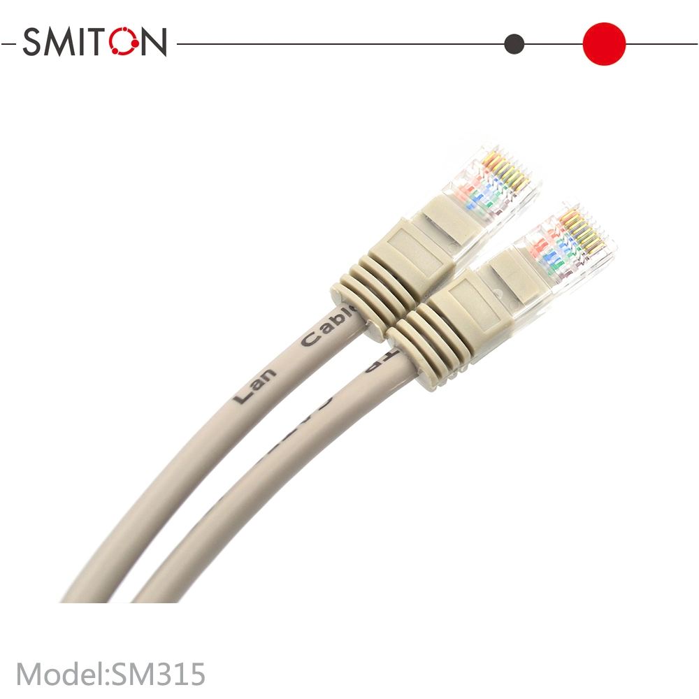 Customized Length RJ45 Cat5e Computer Communication Cable Twisted 4pair Copper Network Ethernet Cable