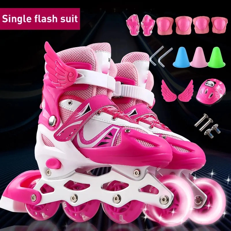 Heißer Verkauf Einstellbare Kinder Roller Skates Schuhe Roller Skates 4 Räder Inline Roller Skate für Kinder