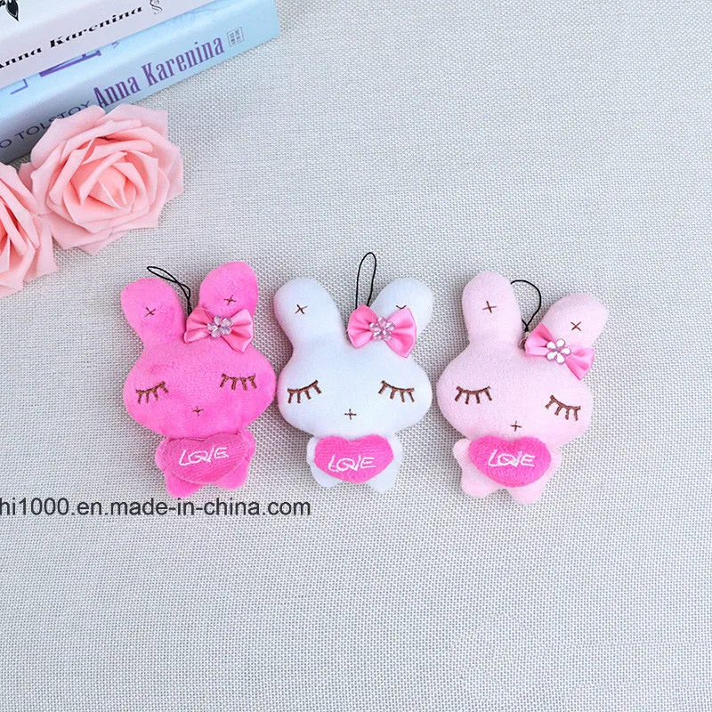 Custom Plush Key Chain Cute Bunny Ce Certificated Kids Toys