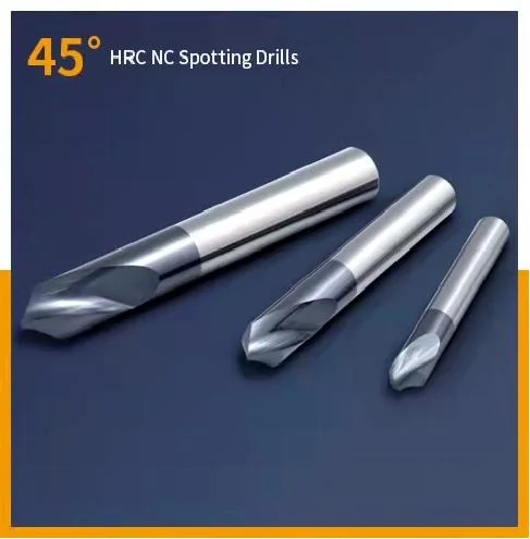 Solid Carbide Nc Spotting Drills for General Materials/Cast Steels/Cast Iron/Non-Ferrous Materials