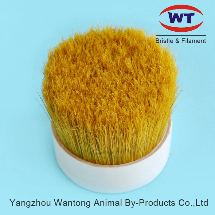 Chungking Dyed Yellow Boiled Pig Bristle Pig Hair for Paint Brush