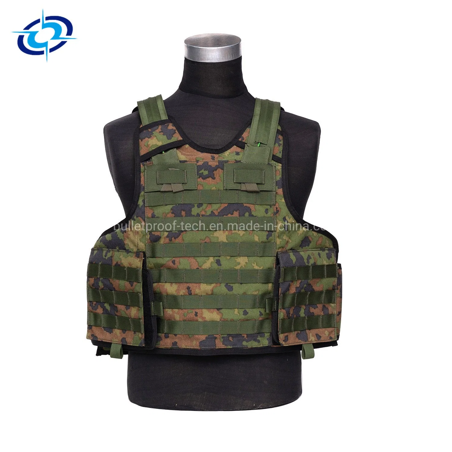 Aramid/PE Camuflaje chaleco antibalas táctico del equipo de protección militar de la armadura Corporal 404