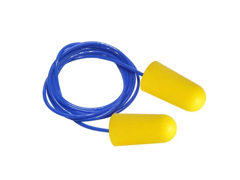 CE En352-2: 2003 Silicone Ear Plugs with String PP Box PPE Hearing Protection Corded Silicone Ear Plugs Corded Protective Ear Plugs with Box