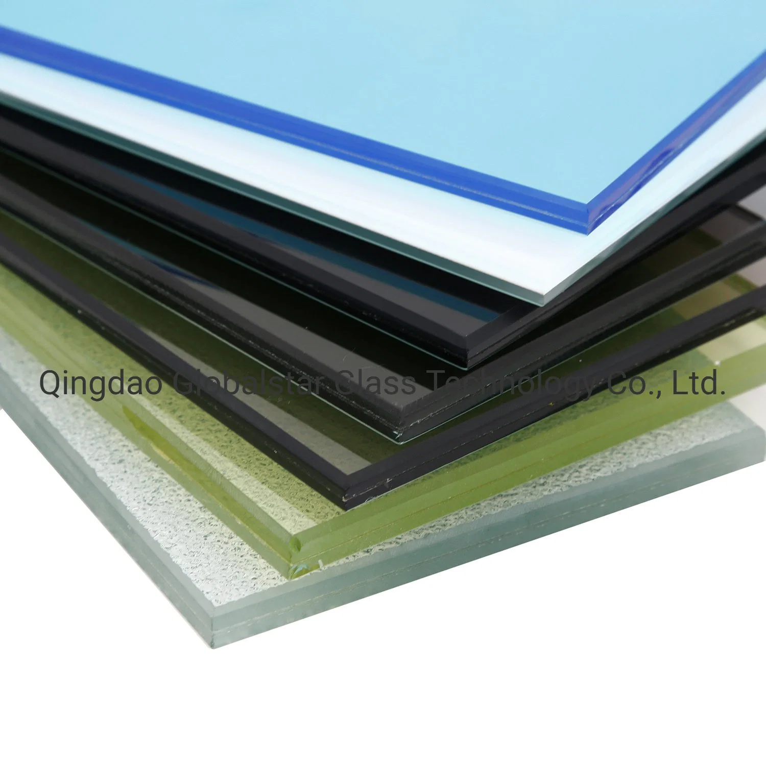 Vidrio laminado con PVB de colores papel intercalar