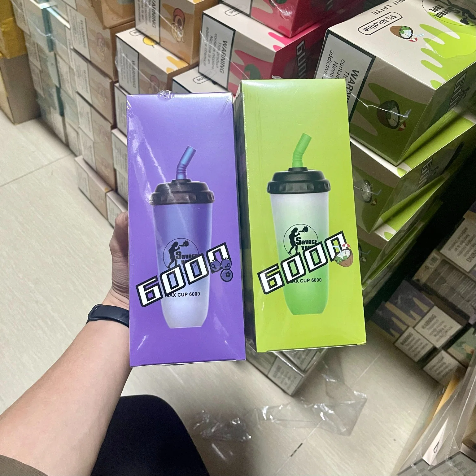 Vietnam Original Milk Tea Cup 6000 Puffs 10 Flavors Disposable/Chargeable Vape