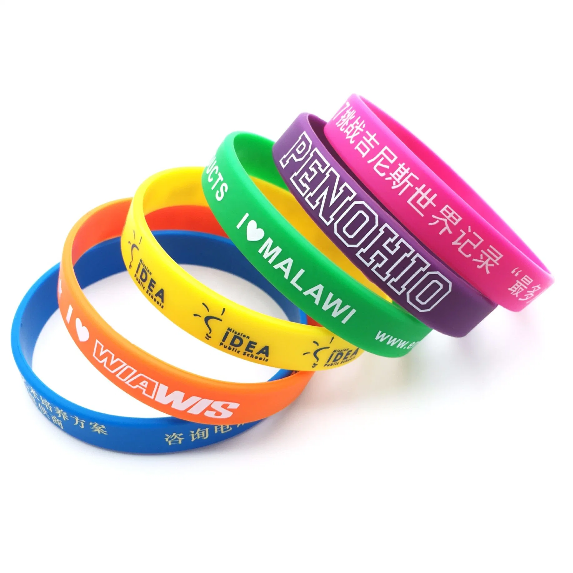 Wholesale/Supplier Tyvek Sanitizer Bracelet Printing Customized Design RFID Code Silicon Promotional Gift Silicone Mosquito Repellent Women NBA Reflective Slap Wristband