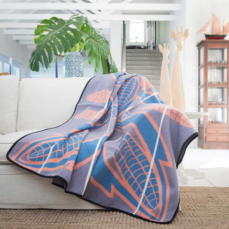 100% Merino Wool Blanket Throw Blanket Multicolored Bedding Set Home Textile