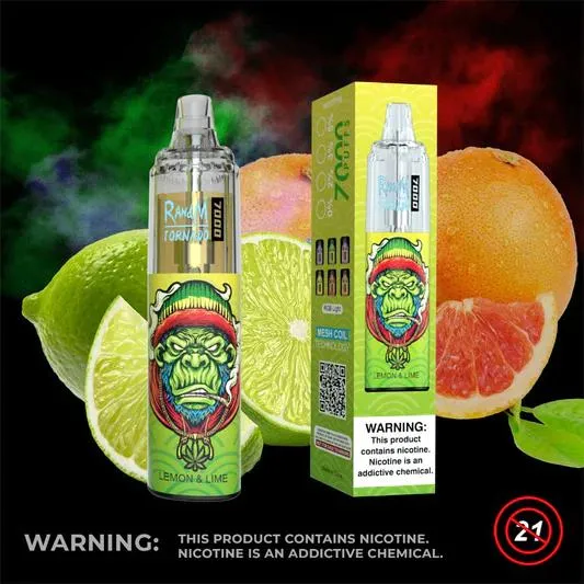 Großhandel/Lieferant i Vape Airflow E Zigarette Randm Vape Pen Einweg Vape Slim Vape Tornado 5% 7000 Puffs