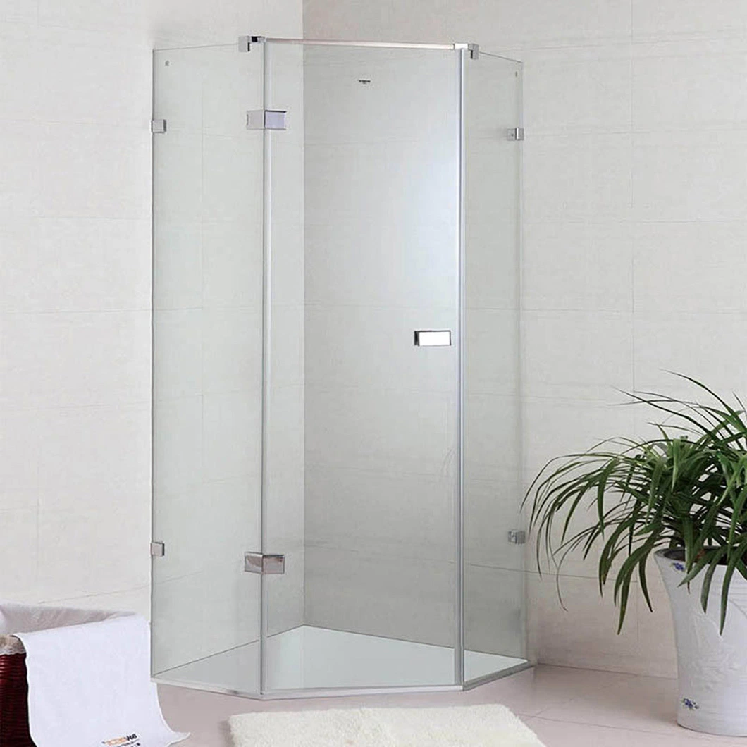 Qian Yan Waterproof Shower Cabin China Luxury Master Shower Stalls Suppliers High-Quality Swing Style Aluminium Material Walk-in Shower Luxury