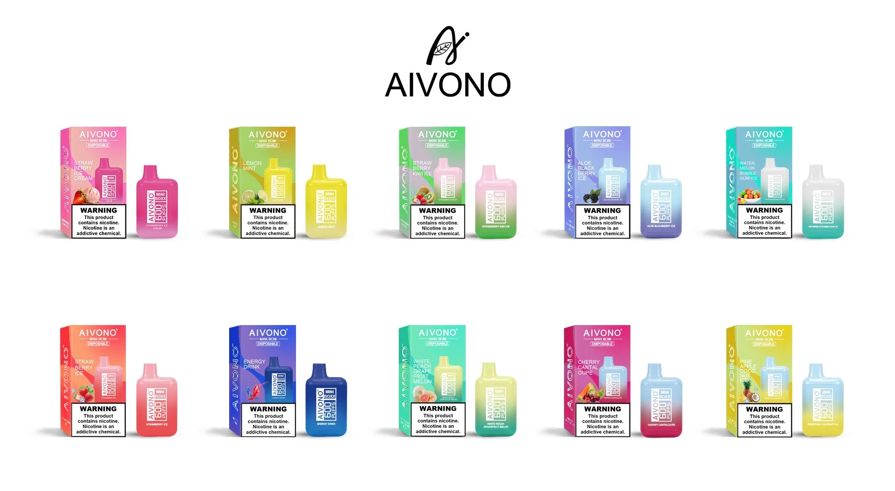 قلم التبخير Aivono Disposable AIM Mini Boxx نكهة مخصصة