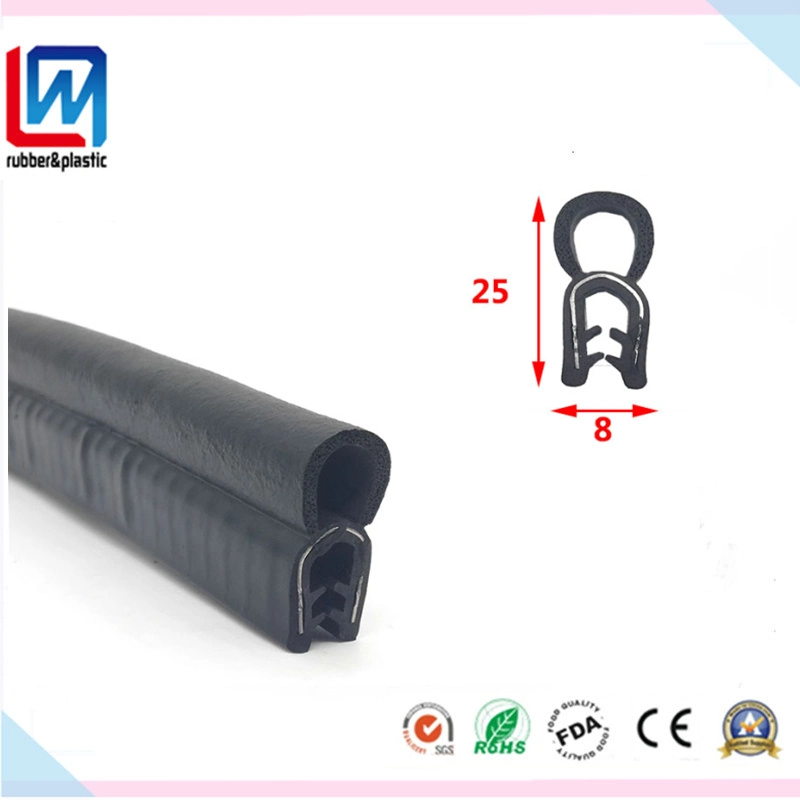 Black EPDM Rubber Extrusion/Profile for Automobile, Ovan