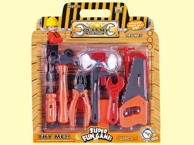 20PCS Children Pretend Play Plastic Tool Toy Tool Set for Boys