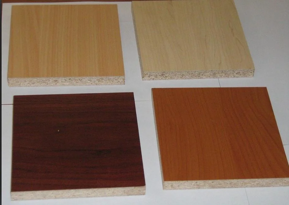 9-18mm Melamine Particle Board for Decorative and Furniture, All Solid Color and Wooden Grain Color.