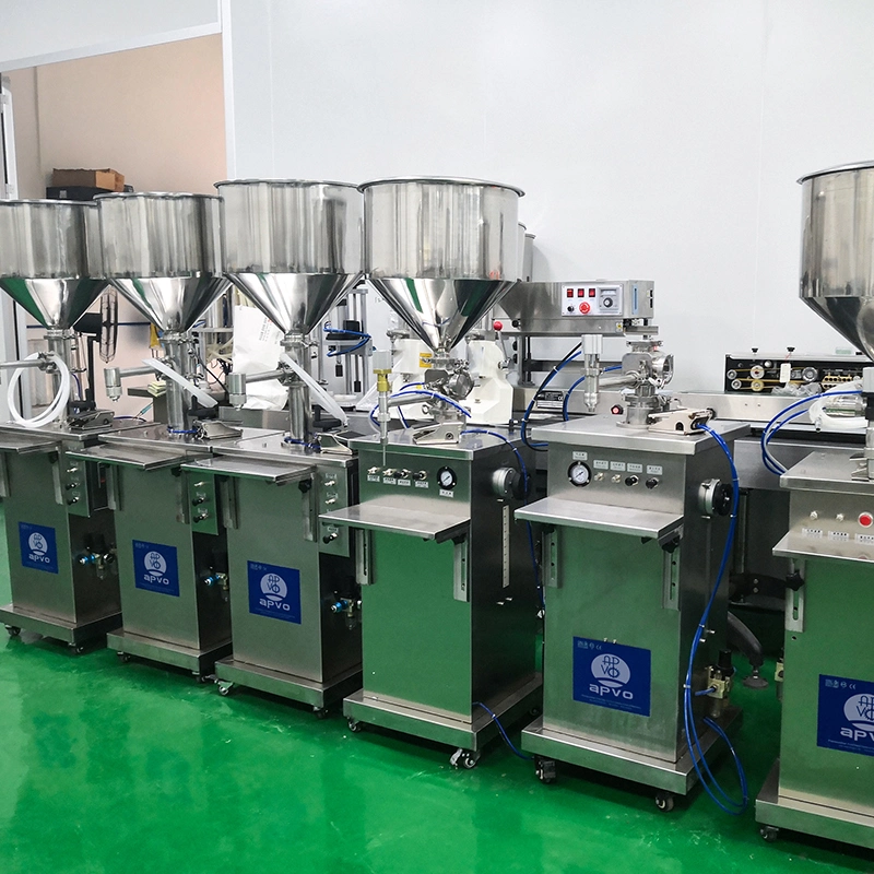 Piston Shampoo Beverage Lip Gloss Cream Plastic Small Bottle Jar Grease Semi Automatic Liquid Paste Pneumatic Filling Machine