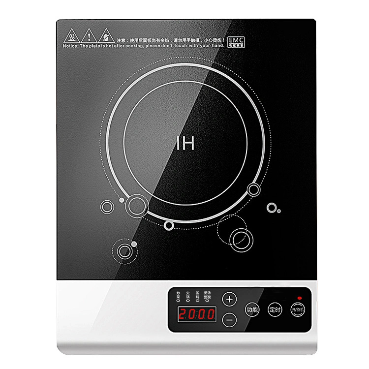 Painel MicroCrystal de 2000 W multifunções placa de indução eléctrica placa de aquecimento para fogão Aparelho doméstico