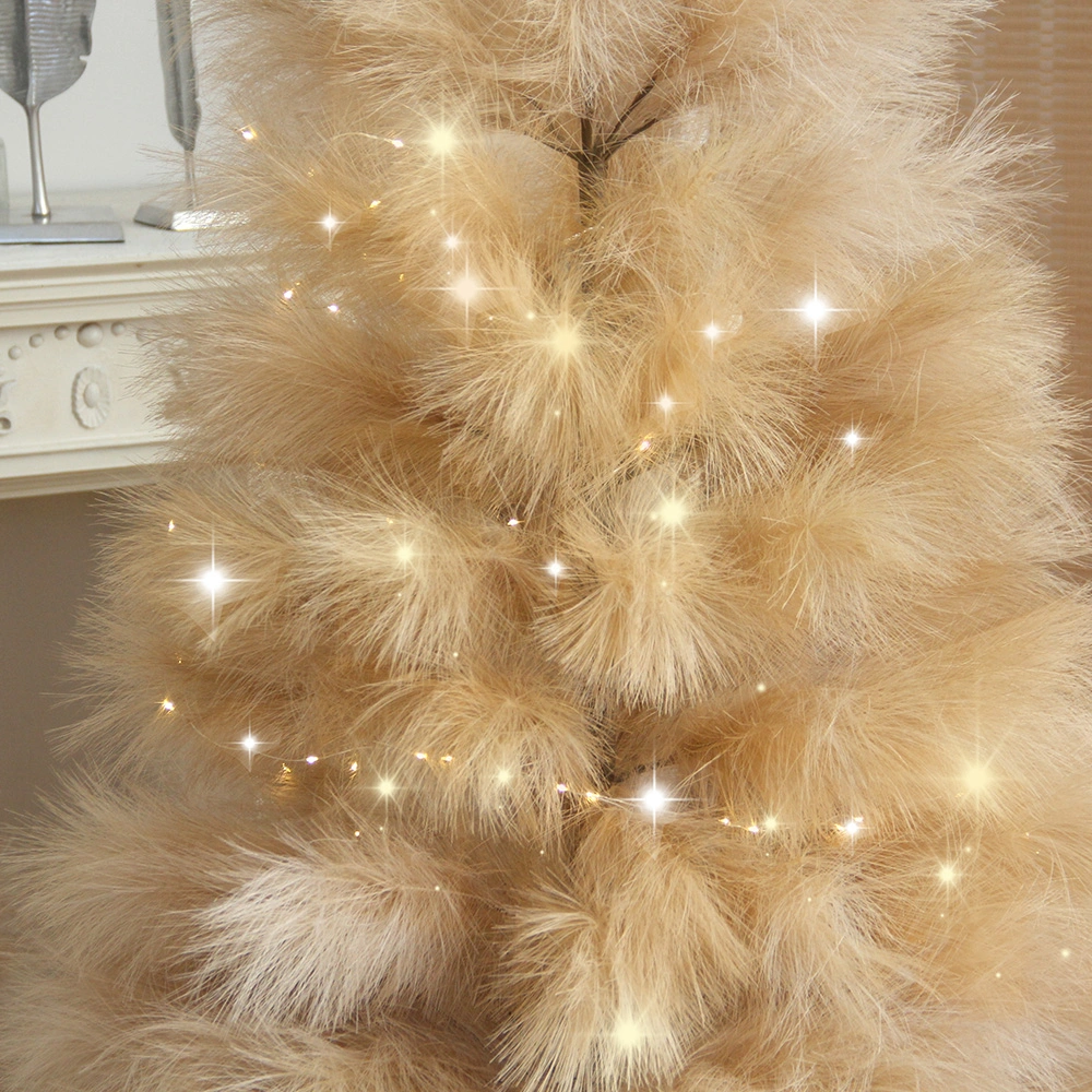 Diseño original! Mejor vendedor 6-FT Artificial Pampas Tree de Rendimiento de alta calidad/alto costo Fluffy árbol de Navidad Grande decoración interior al aire libre