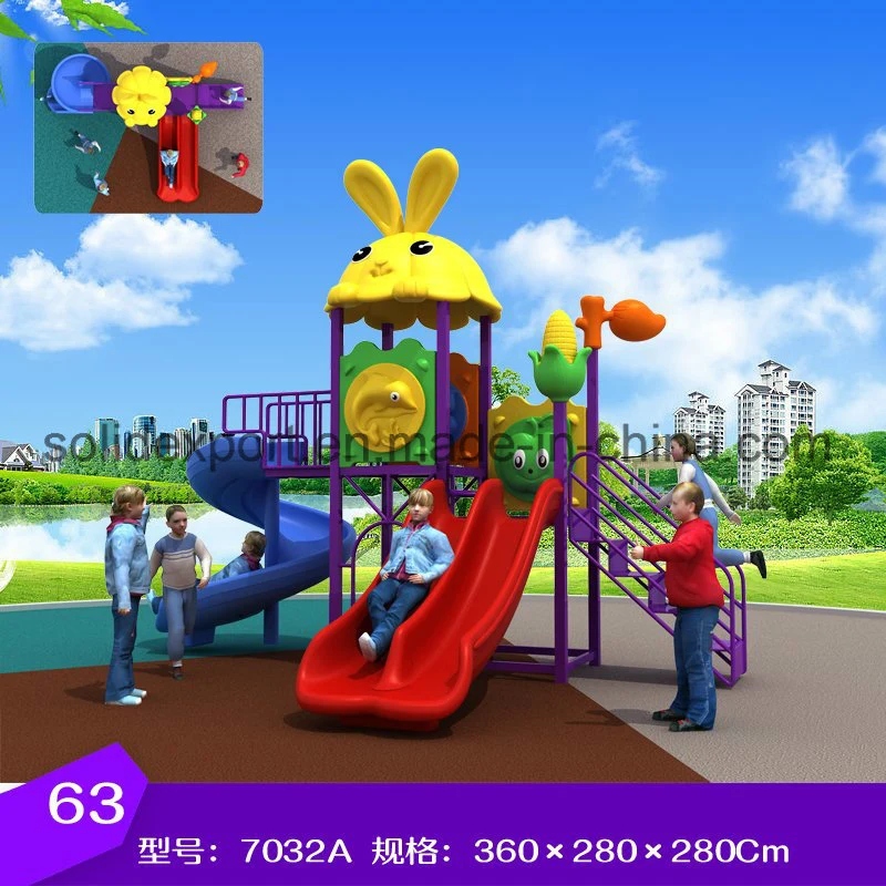 Terrains de jeux de plein air enfants Spiral Slide