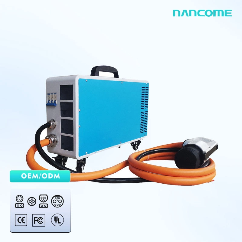 Автомобиль Nancome Быстрое мобильное зарядное устройство постоянного тока 7 квт для электромобилей