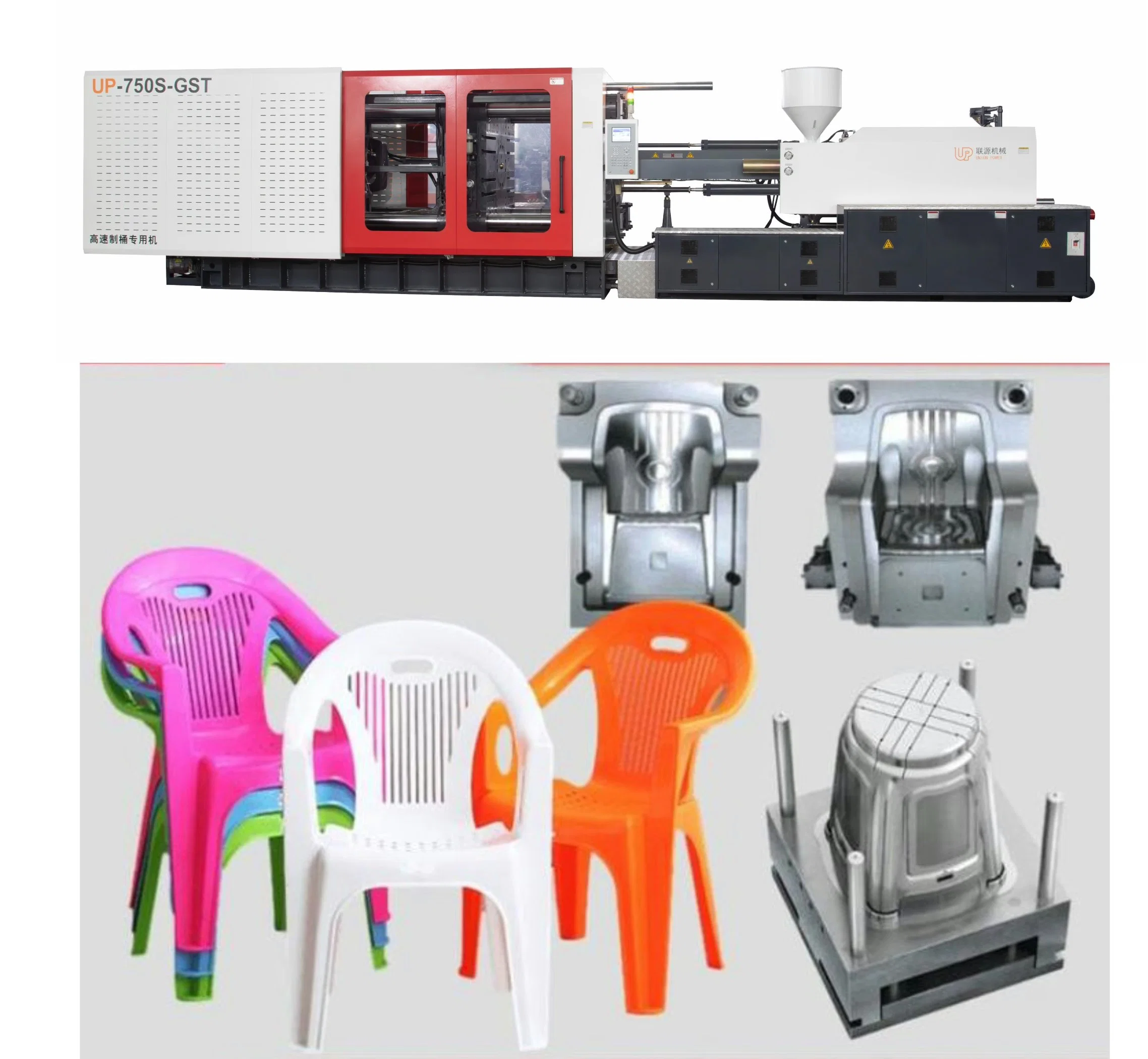 One-Stop Complete Solution Plastic Chair Crate Bucket Injection Molding Machine