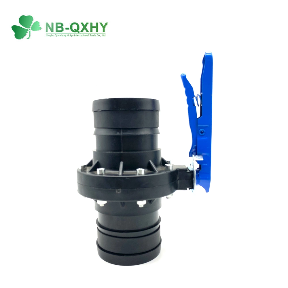 Middle East Radiation Protection PE Butterfly Valve with Black Color