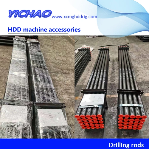 D80X120, D100X120, D100X120 Series II, D100X140, D100X140 S3 Length 20" (6.1m) Diameter 3.5" (8.9cm) Od Thread #1000 Vermeer HDD Rig Drilling Rods