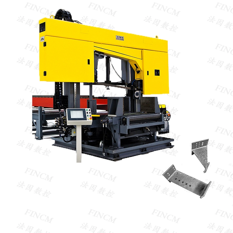 CNC Stahlkonstruktion Fabrikation H Strahl Säge Bohrmaschine schneiden