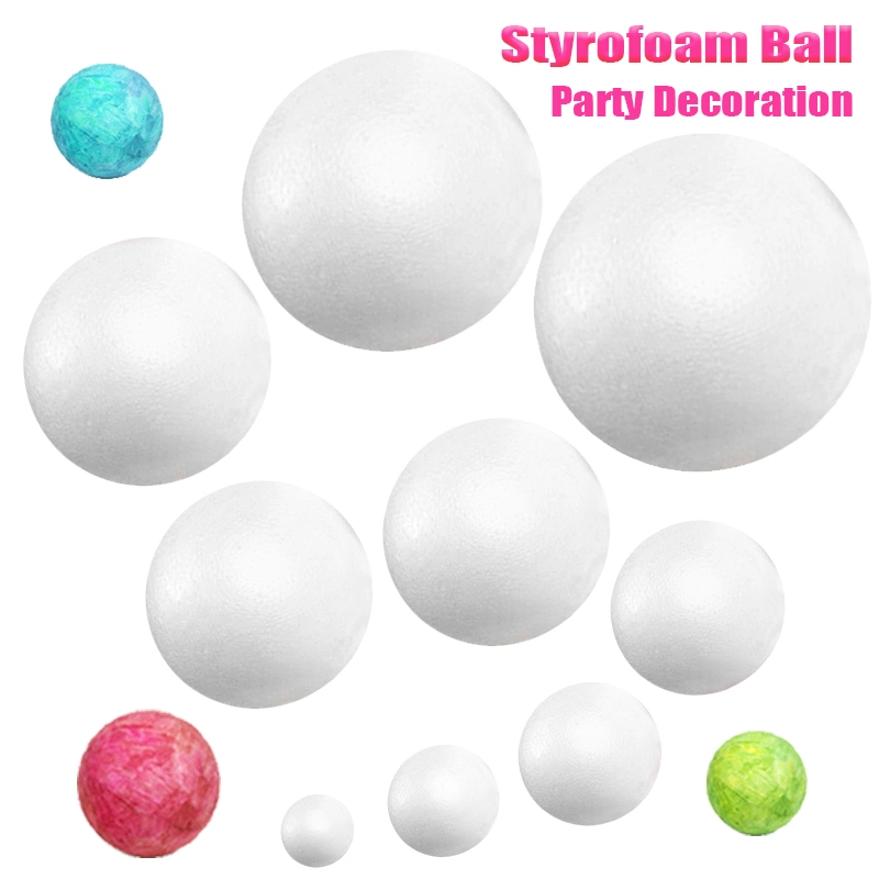 13cm Craft Styrofoam Ball DIY Foam Balls for Wedding Decoration Holiday Party Christmas Ornament