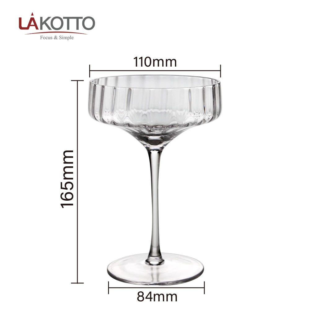 Food Contace Safe Transparent Lakotto Carton China Decanter Glass Cup