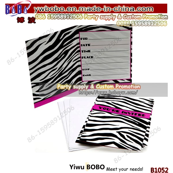 Party Items Party Card Birthday Party Favor Gifts Card Wholesale/Supplier Novelty Custom Card (B1053)