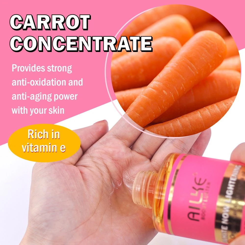 Ailke Luxury Carrot Clarifying Knuckle Whitening Dark Spot Essential Massage Body Oil