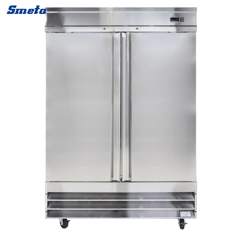 1321L/47cuft Double Doors Commercial Upright Freezer Vertical Refrigeration Equipment