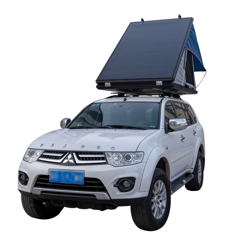 Custom Outdoor SUV Car Camp aluminio 4X4 plegable Hard Shell Triangle Car Alu cabina techo Top Tent