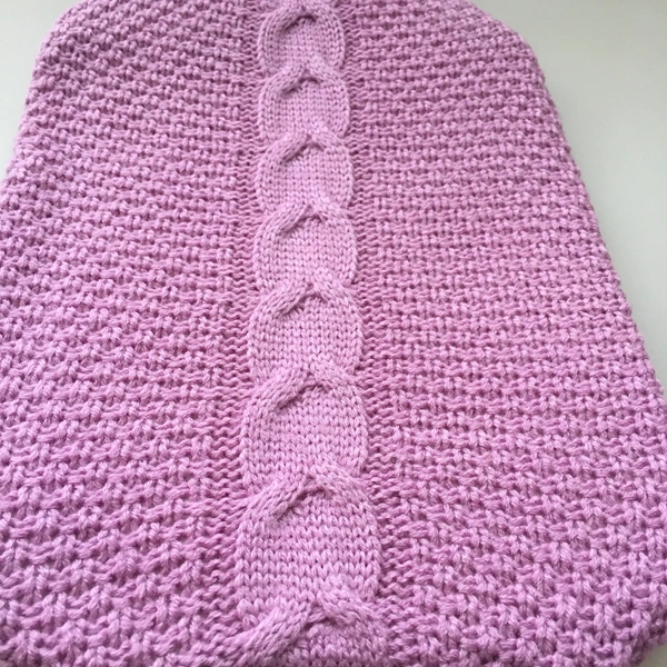 Special Purple Colour Knit Cover for Hot Water Bottle