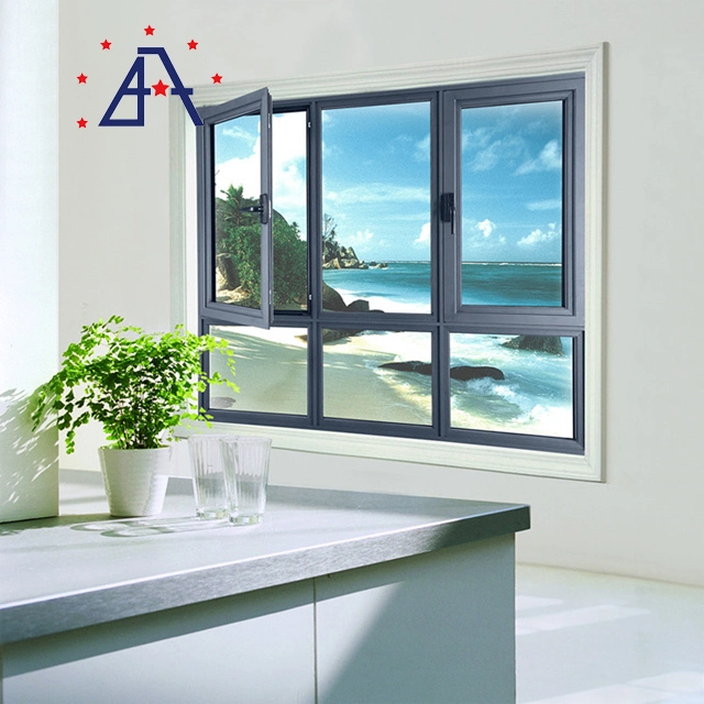 Aluminium Metal Sliding Window/Door and Casement/Awing with Glass