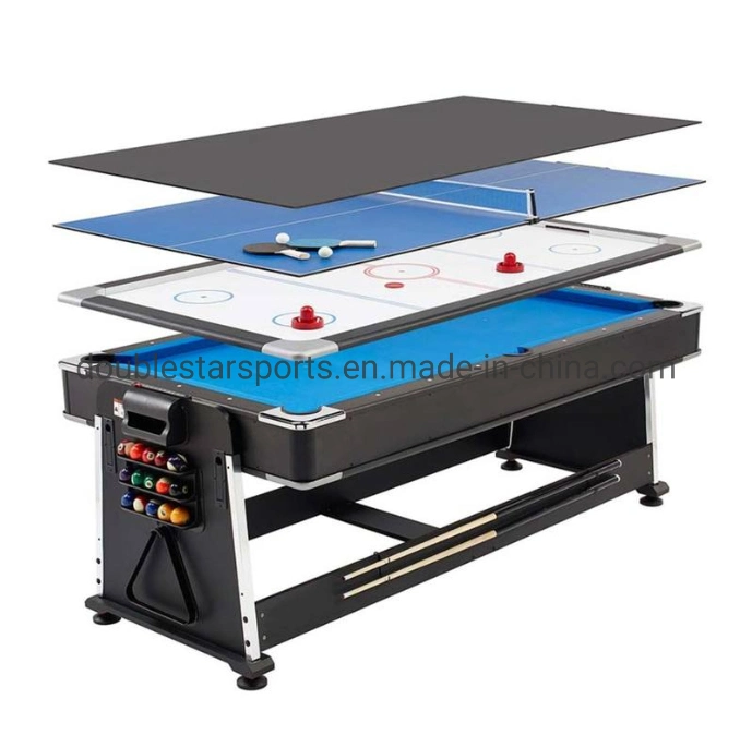 5 in 1 Multi Game Table with Billiard Air Hockey Soccer Table Table Tennis and Basketball Game for Kids