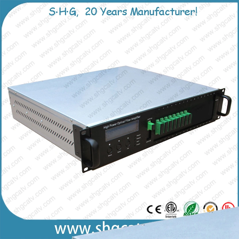 4/8/16/32/64 Channel CATV High Power Fiber Optical/Optic EDFA Amplifier