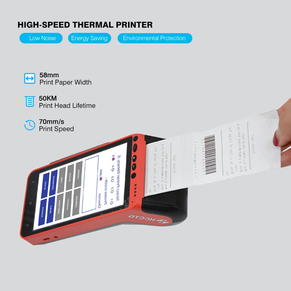 Sistema POS Mini todo en uno de Android 7.0 NFC+IC+Msr electrónicos con pantalla táctil caja registradora POS (HCC-Z100)