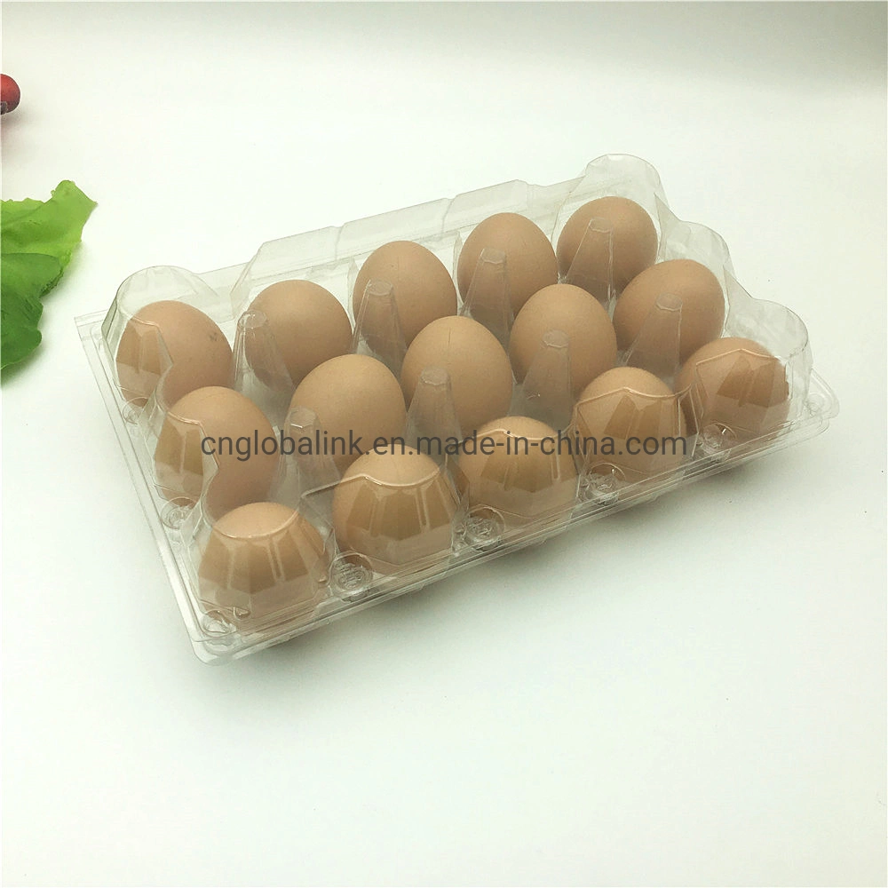 صينية البيض البلاستيكية سعة 15 فتحة