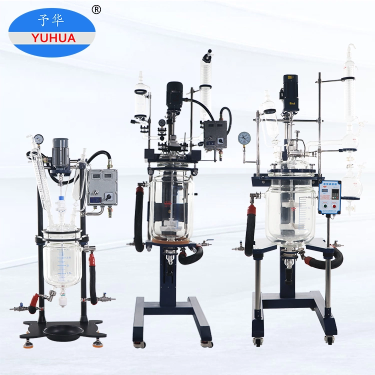 Yuhua Lab Chemical Mixing 5L Jacketed Glass Batch Reactor for Sale