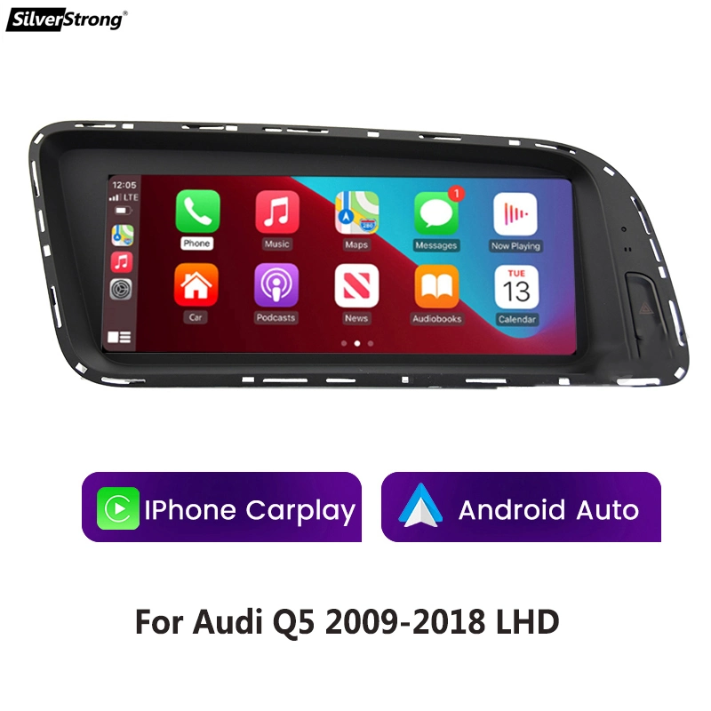 Tela com fio sem fio Carplay aluguer de DVD para a Audi Q5 2009-2018 LHD TELA HD Suporte multimédia do sistema Android DVR Auto Bt