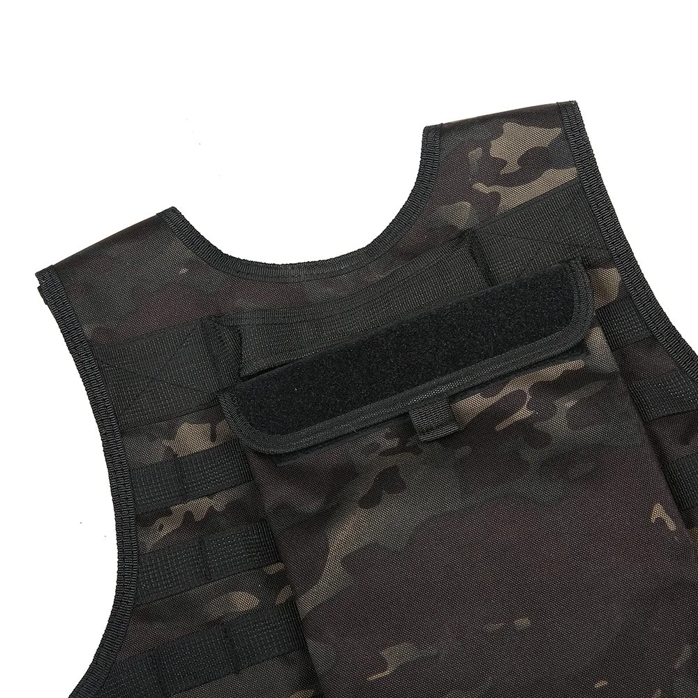 Outdoor Camouflage Tactical Vest with Multifunctional Pouches Military Combat Security Guard Vest