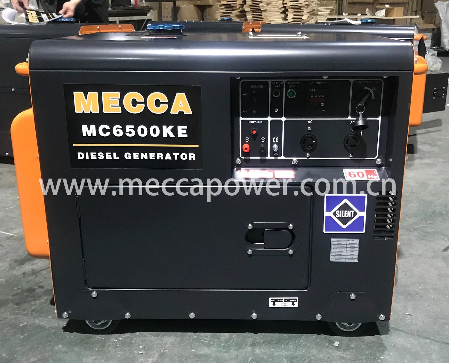 5KVA 8KVA 12kVA 15kVA Generador Diesel de pequeña tensión trifásico Tipo abierto/silencioso