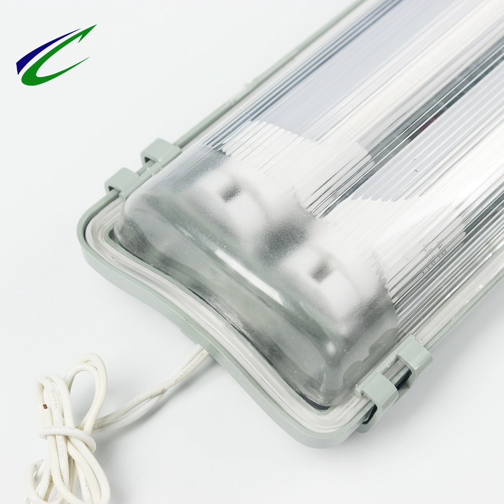 تركيبات LED مقاومة للمياه مع اثنين من أنابيب LED مكتب الإضاءة المقاومة للمياه ممرات تخزين السوبر ماركت وممرات تخزين السيارات في المخزن ضوء الجدار الخارجي مصباح LED الخارجي Li