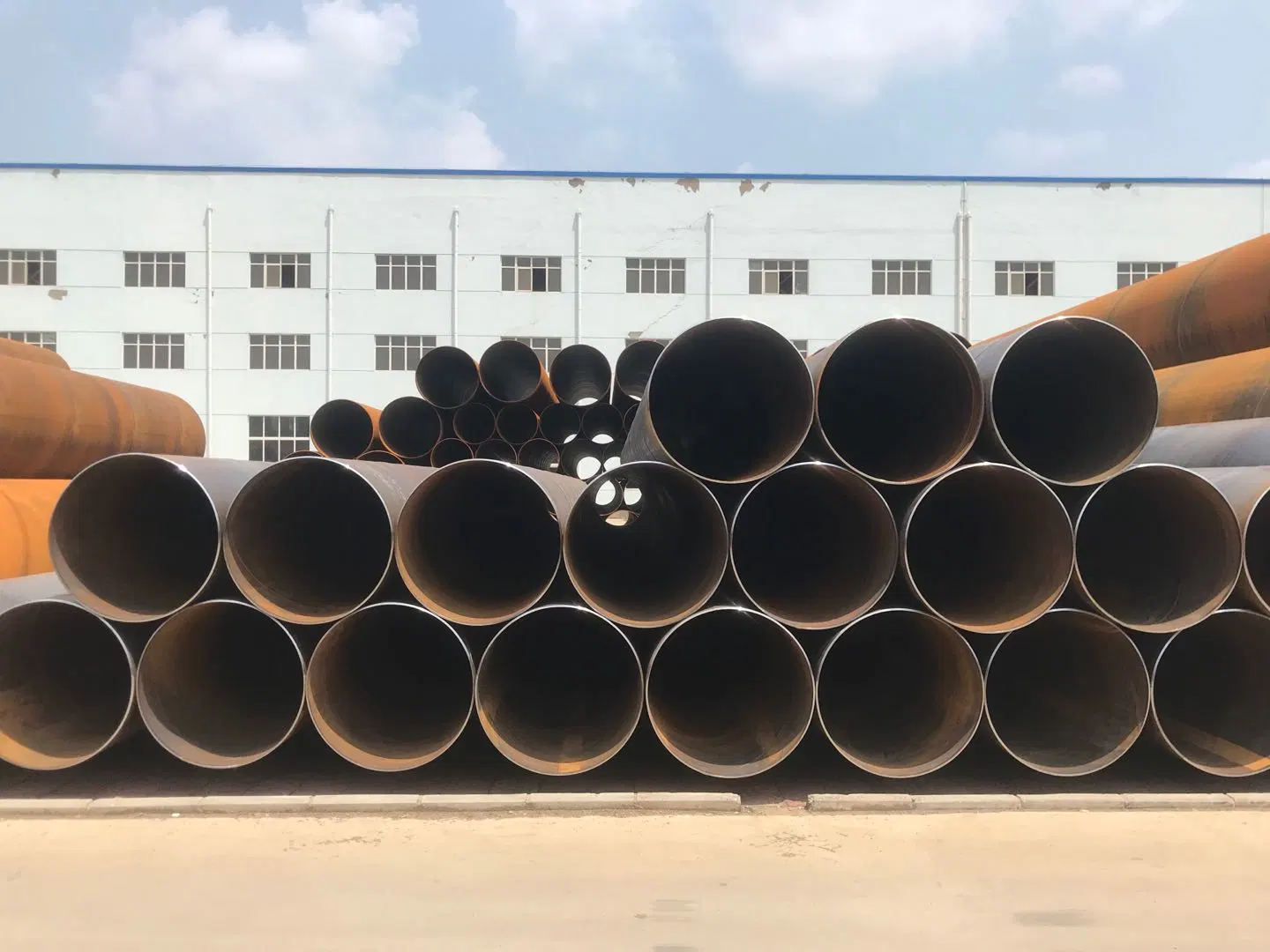 Straight Welded Steel Pipe by Carbon Steel Material Q195, Q235