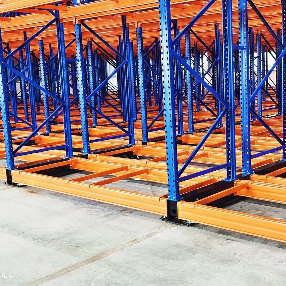 Movable Warehouse Racking with Floor Guide Rail Track