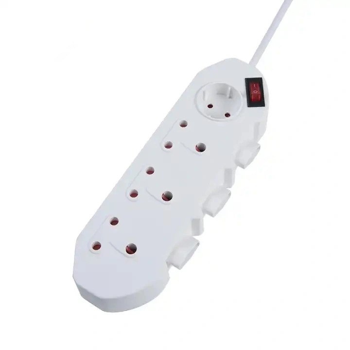 New South Africa 5 Way Extension Socket Power Strip 5 Outlets