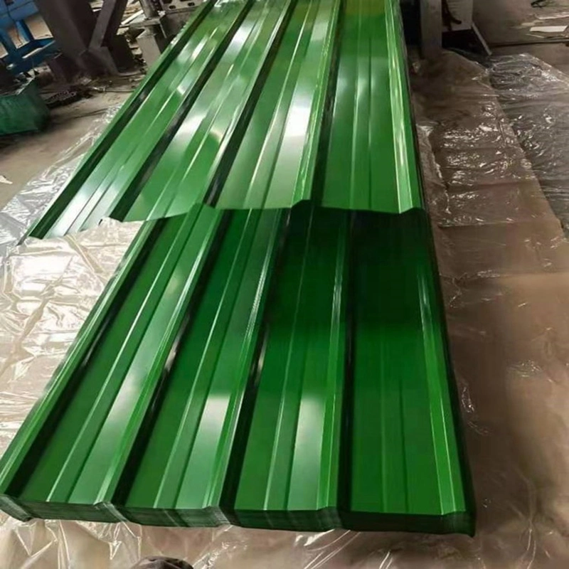 Revestimiento de acero recubierto de zinc PPIGI de acero galvanizado de color prepintado Hoja pintada PPGL Aluzinc 800mm 900mm 1000mm ancho bobina corrugada Chapa del techo